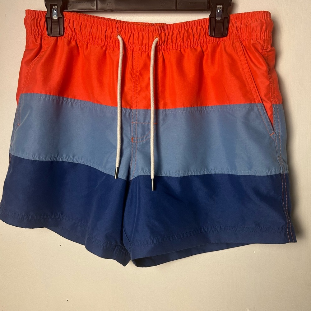 American Eagle Outfitters Men's Bold Colorblock Swim Trunks